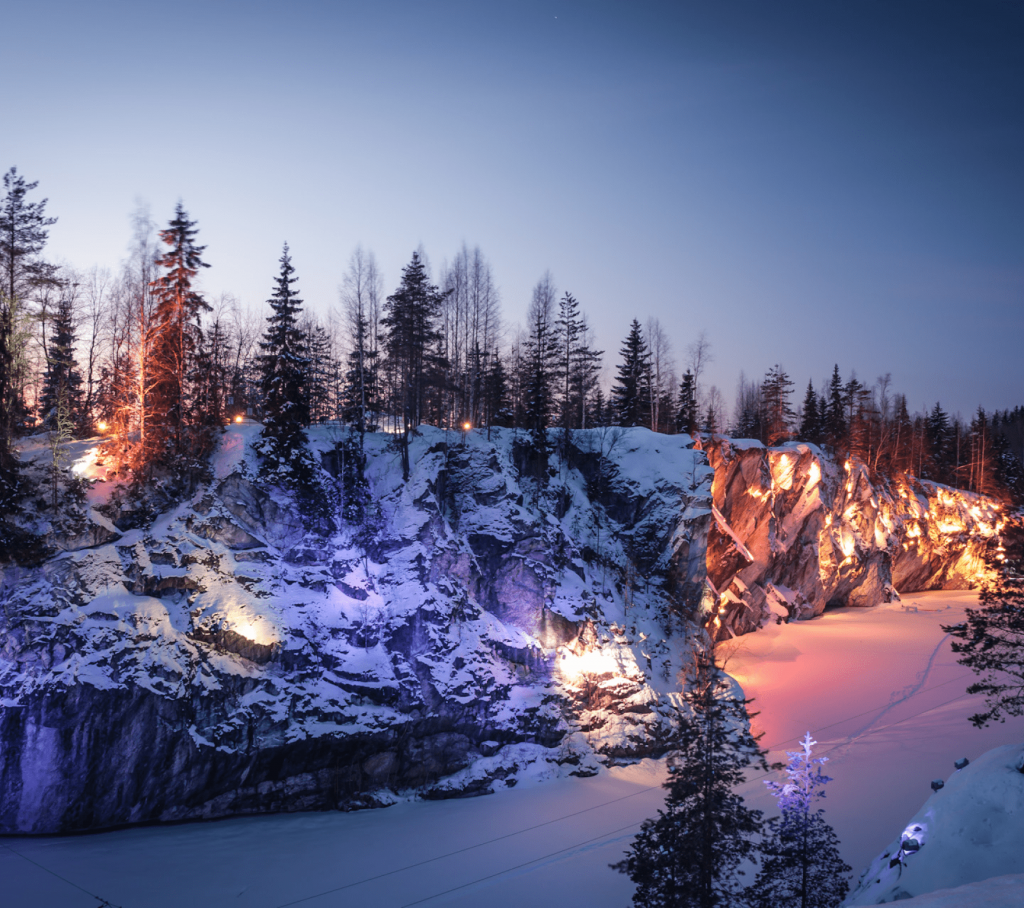 Горный парк Рускеала, Мраморный каньон, Сортавала, Карелия